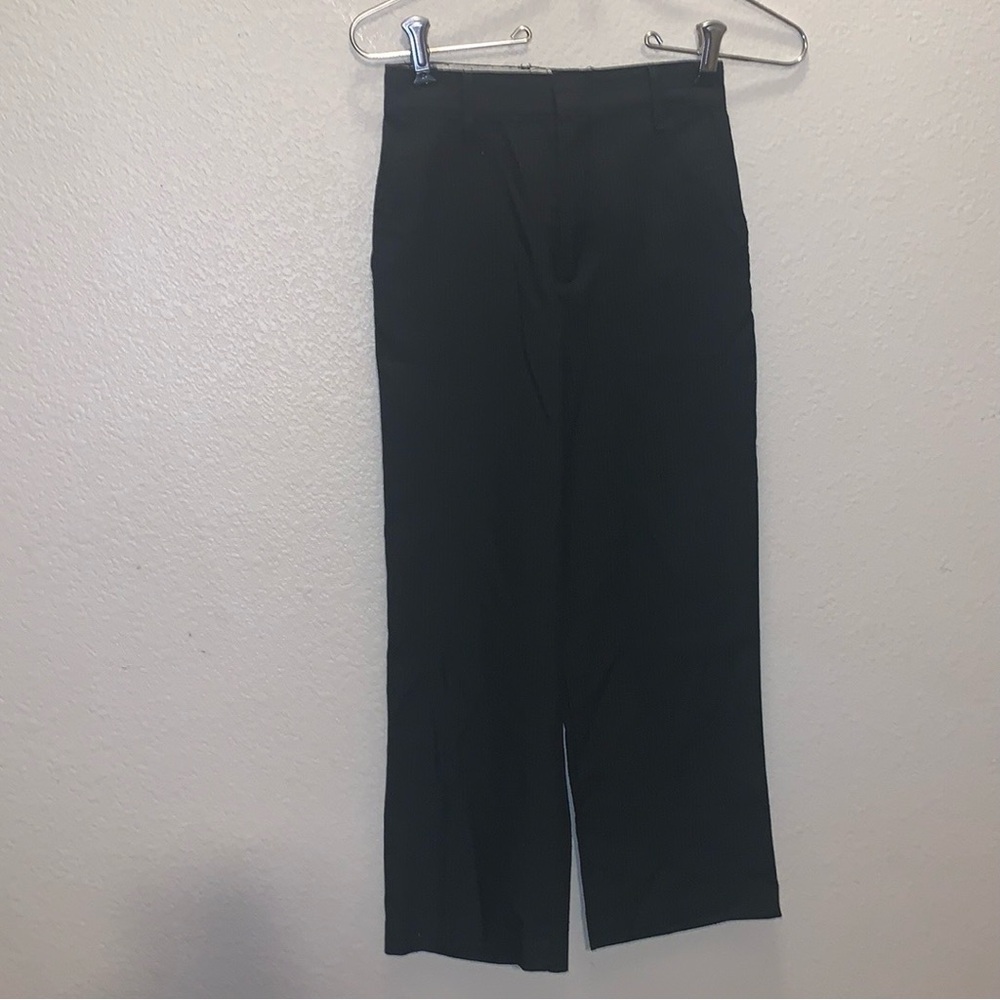 George black pin striped size boys 7 dress pants with pockets